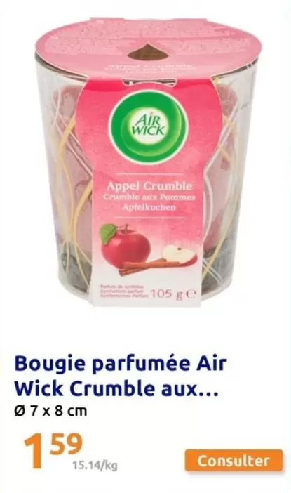 Air Wick - Bougie Parfumée  Crumble Aux