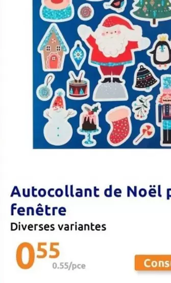 Autocollant De Noël Fenêtre