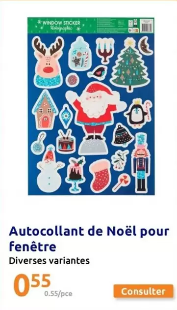 Autocollant De Noël Pour Fenêtre