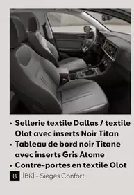 Textile offre sur SEAT