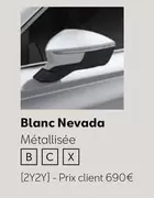 Blanc Nevada offre à 690€ sur SEAT