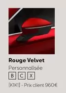 Rouge Velvet offre à 960€ sur SEAT