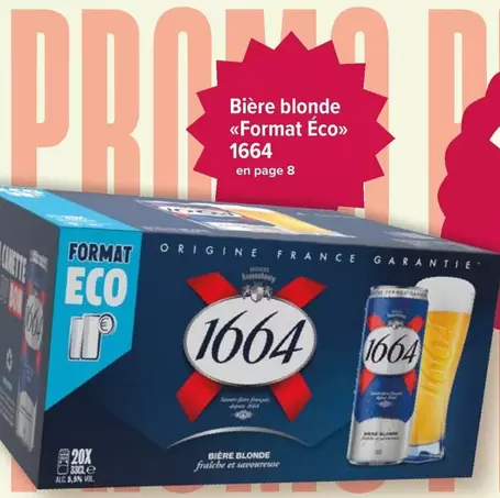 Kronenbourg - Bière Blonde Format Éco1664 offre à 1664€ sur Carrefour Market