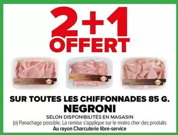 Negroni - Sur Toutes Les Chiffonnades 85 G. offre sur Carrefour Market