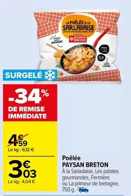 Paysan Breton - Poêlée offre à 3,03€ sur Carrefour Market