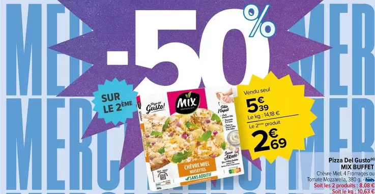 Mix - Pizza De Gusto offre à 2,69€ sur Carrefour Market