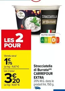 Carrefour - Stracciatella Di Burrata offre à 1,75€ sur Carrefour Market