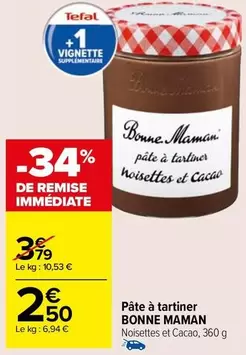 Bonne maman - Pâte À Tartiner offre à 2,5€ sur Carrefour Market