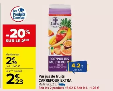 Carrefour - Pur Jus De Fruits offre à 2,79€ sur Carrefour Market