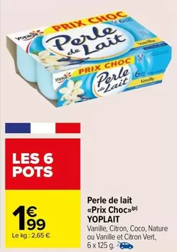 Yoplait - Perle De Lait Prix Choc offre à 1,99€ sur Carrefour Market