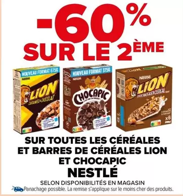 Nestlé - Sur Toutes Les Céréales Et Barres De Céréales Lion Et Chocapic offre sur Carrefour Market