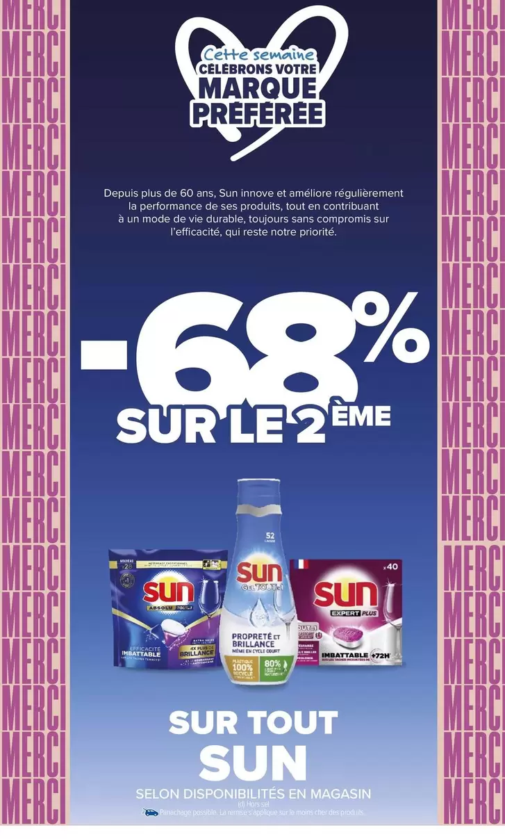 Sun - Sur Tout offre sur Carrefour Market