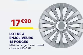 Lot De 4 Enjoliveurs 14 Pouces offre à 17,9€ sur Carter-Cash