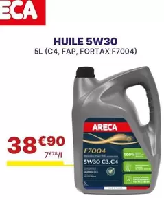 Areca - Huile 5w30 offre à 38,9€ sur Carter-Cash