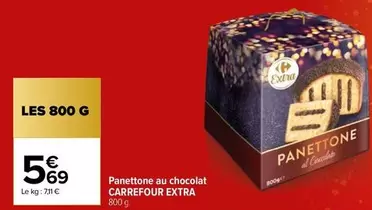 Carrefour - Panettone Au Chocolat Extra offre à 5,69€ sur Carrefour