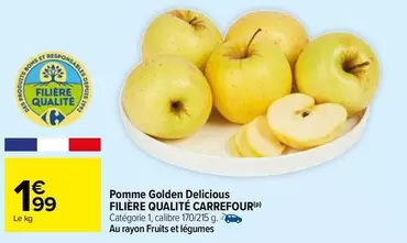 Carrefour - Pomme Golden Delicious Filière Qualité offre à 1,99€ sur Carrefour