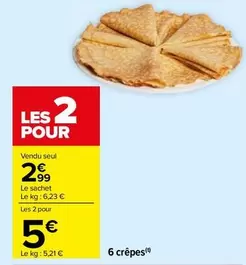 Crêpes offre à 2,99€ sur Carrefour