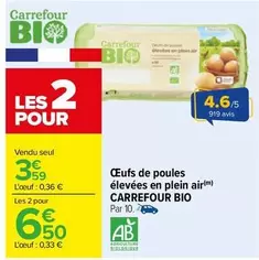 Carrefour - Œufs De Poules Élevées En Plein Air offre à 3,59€ sur Carrefour