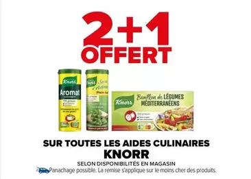 Knorr - Sur Toutes Les Aides Culinaires offre sur Carrefour