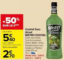 Mister Cocktail - Cocktail Sans Alcool offre à 3,6€ sur Carrefour