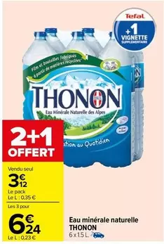 Tefal - Eau Minérale Naturelle offre à 3,12€ sur Carrefour