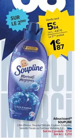 Soupline - Adoucissant offre à 5,84€ sur Carrefour