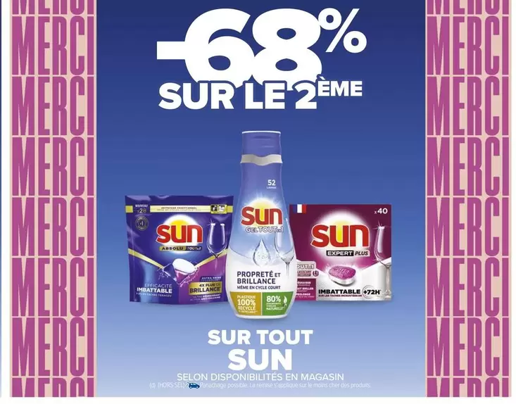 Sun - Sur Tout offre sur Carrefour