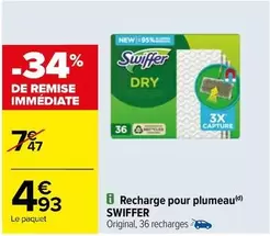 Swiffer - Recharge Pour Plumeau offre à 4,93€ sur Carrefour