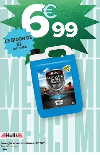 Holts - Lave-Glace Toutes Saisons 18° 5L offre à 6,99€ sur Carrefour