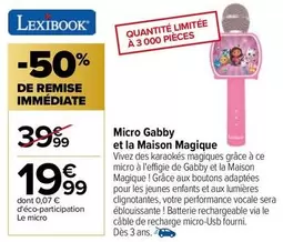 lexibook - micro gabby et la maison magique