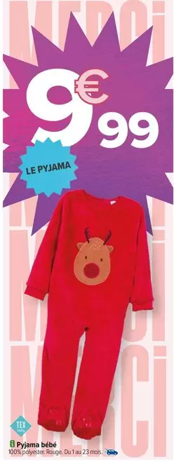 tex - pyjama bébé