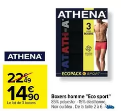 athena - boxers homme "eco sport"