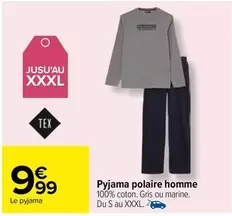 tex - pyjama polaire homme