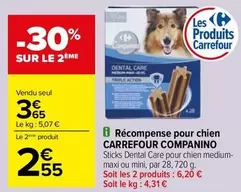 Carrefour - Récompense Pour Chien Companino offre à 3,65€ sur Carrefour Drive