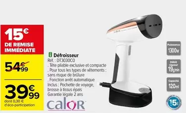 Calor - Defroisseur offre à 39,99€ sur Carrefour Drive