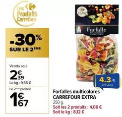 Carrefour - Farfalles Multicolores offre à 2,39€ sur Carrefour Express