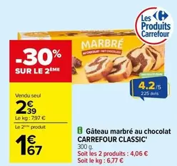 Carrefour - Gâteau Marbré Au Chocolat