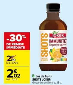 joker - jus de fruits