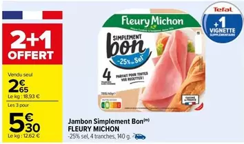 Fleury Michon - Jambon Simplement Bon