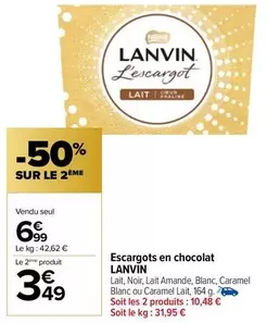 Lanvin - Escargots En Chocolat