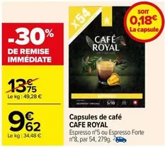 café royal - capsules de café