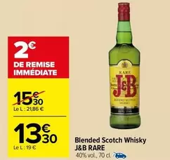 j&b -  rare - blended scotch whisky