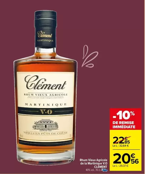 clément - rhum velex agricole de la martinique