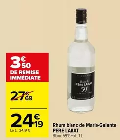 Père Labat - Rhum Blanc De Marie-Galante