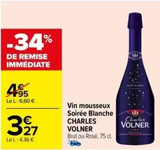 charles volner - vin mousseux soirée blanche