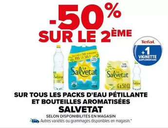 Tefal : Promotions sur Packs d'Eau Pétillante et Bouteilles Aromatisées