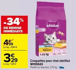 whiskas - croquettes pour chat stérilisé