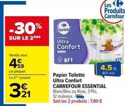 Carrefour - Papier Toilette Ultra Confort