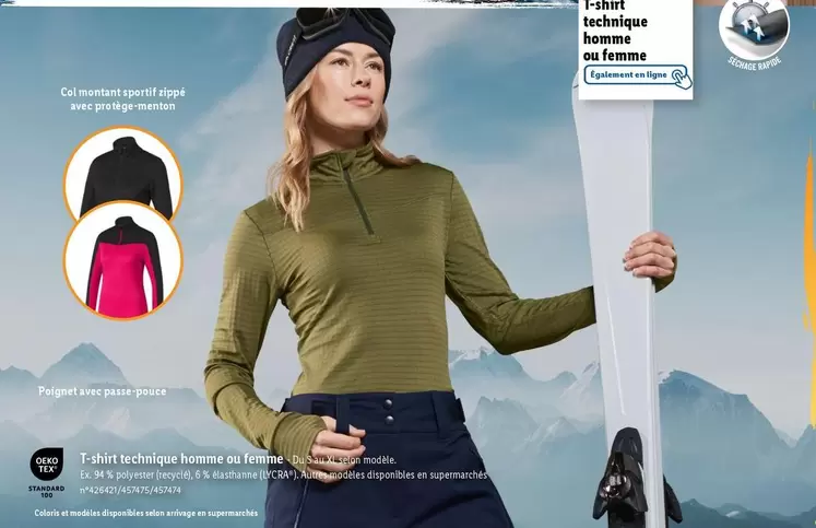 Lycra - T-shirt Technique Home offre sur Lidl