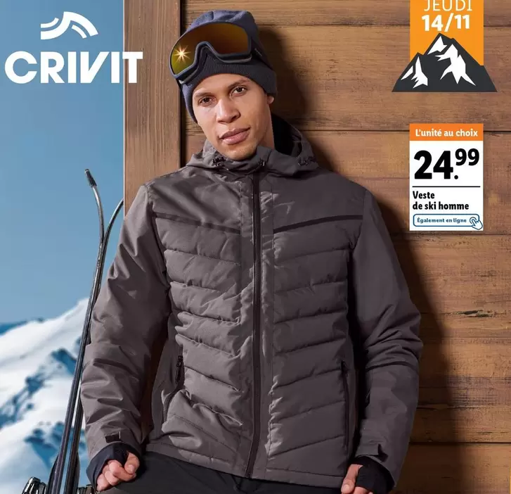 Crivit - Veste De Shih Homme offre à 24,99€ sur Lidl